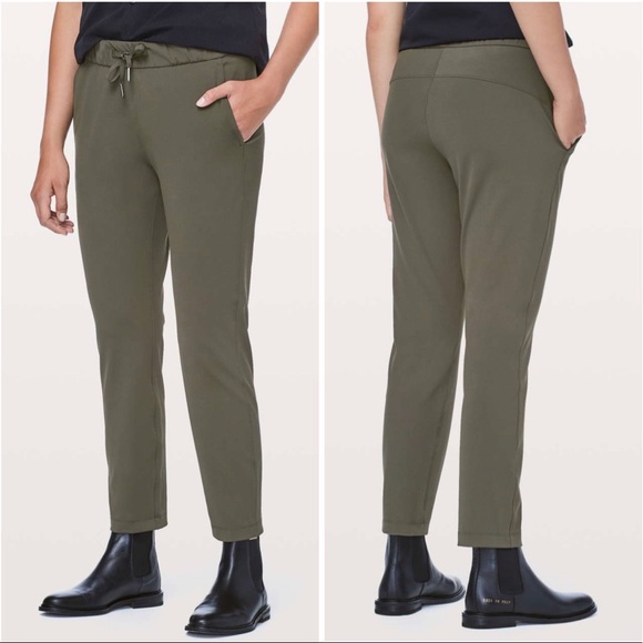 lululemon athletica Pants - Lululemon On The Fly Pant *28" Dark Olive